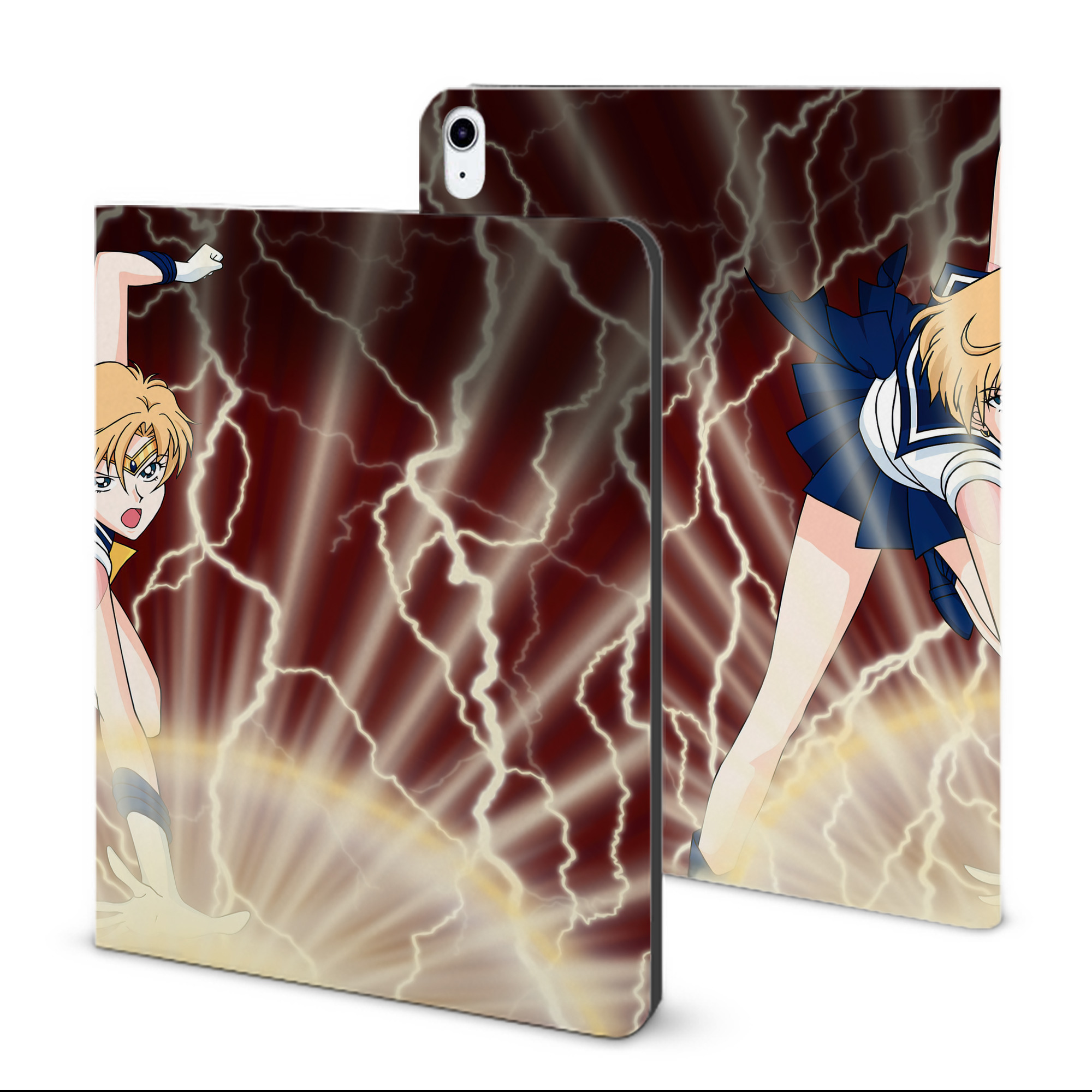 （画像用） 美少女戦士セーラームーン Sailor Moon IPad ケース ブック型 PUレザー TPU 耐衝撃 軽量 薄型 ペン収納なし 全面保護 IPad 各モデル対応